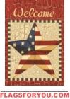Barn Star Americana House Flag