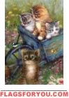 Curious Kittens Garden Flag