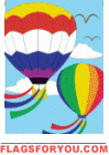 Balloons House Flag