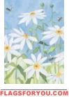Daisies & Bees House Flag