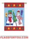 Snow Buddies House Flag