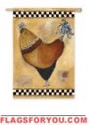Proud Rooster Garden Flag