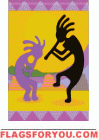 Kokopelli Garden Flag