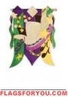 Mardi Gras Crown Garden Flag