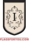 2 left - Monogram "I" Garden Flag