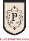 1 left - Monogram "P" Estate Flag