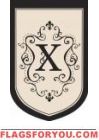 Monogram "X" Garden Flag