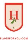 Holiday Monogram "H" Garden Flag