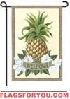 last one - Elegant Pineapple Welcome Garden Flag