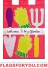 Welcome to my Garden Icons House Flag - 4 left