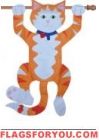 Kitty Crafted Applique Flag