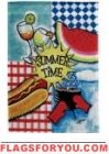 Summertime Cookout Garden Flag