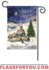 Christmas Village Garden Flag
