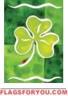 Shamrock & Friend Garden Flag