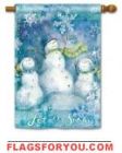 Snow Flurries Garden Flag