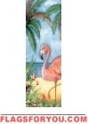 Flamingo Tall Garden Banner