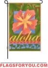 Aloha Flower Garden Flag