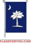 5 left - Crescent Moon palm Garden Flag