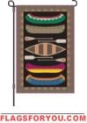4 left - Applique Paddle Boarder Garden Flag