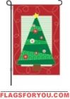 7 left - Applique  Soho Christmas Garden Flag