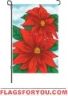 Poinsettia Garden Flag