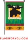 1 left - Mountain Moosehead Garden Flag