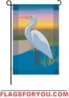 1 left - Wetland Sunset Garden Flag