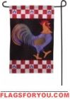 2 left - Rooster Italiano Garden Flag