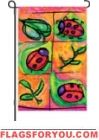 1 left - Sunshine Ladybugs Garden Flag