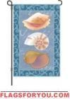 3 left - Seashell Sonata Garden Flag