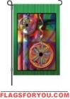 2 left - Jewel Ornaments Garden Flag
