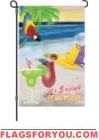4 left - Every Hour is Happy Hour Garden Flag