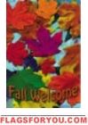 Fall Leave Welcome Garden Flag