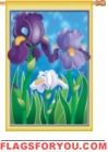 Enchanting Irises House Flag