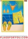 Summer Fun House Flag