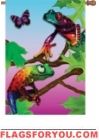 Frolicking Frogs House Flag - 2 left