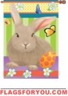4 left - Hip Hop Bunny House Flag