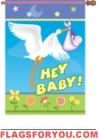 Here Comes My Baby House Flag