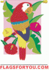 Parrot Garden Flag