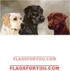 2 left - Labrador Retrievers Windsock