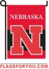 Nebraska Cornhuskers Double Sided Garden Flag