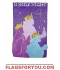 1 left- applique O Holy Night Garden Flag