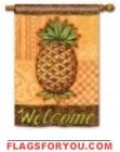 Pineapple Welcome House Flag