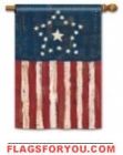 4 left - Antique Flag House Flag