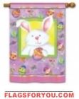 6 left - Happy Easter Bunny House Flag