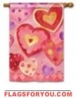 Mixed Hearts Garden Flag