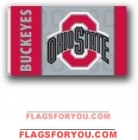 Ohio State Buckeyes 3x5 Single Sided Flag