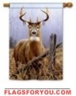 1 left - Watchful Buck Garden Flag