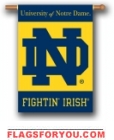 Notre Dame Fighting Irish Double Sided Outdoor Hanging Banner
