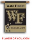 last one - Wake Forest Demon Deacons Double Sided Outdoor Hangin